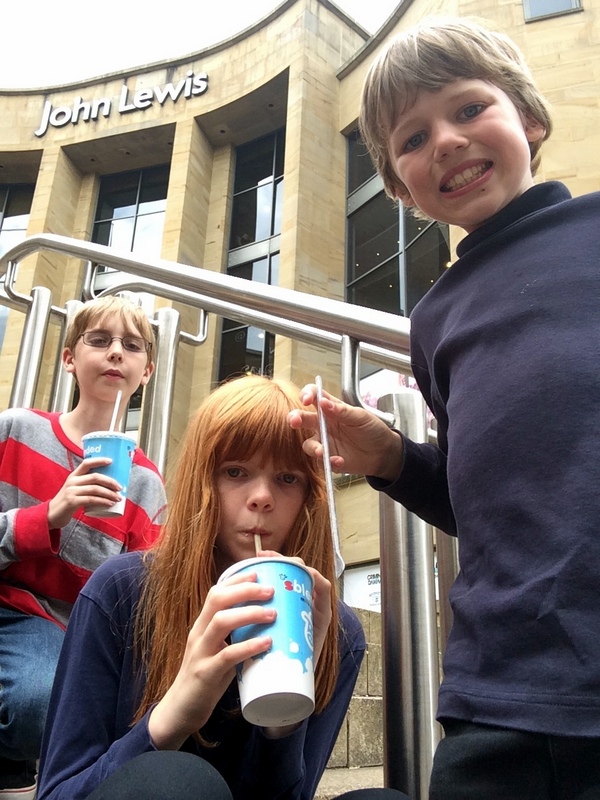 hanging out with milkshakes