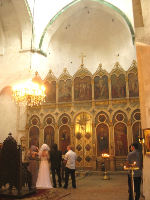 wedding inside the "new" church
