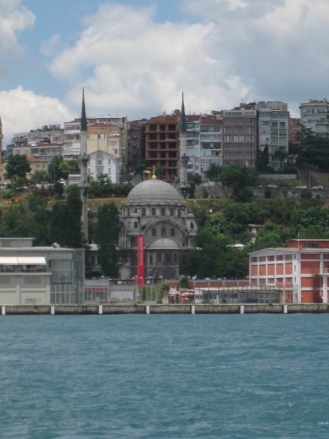 mosque viewed from the river