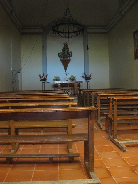 Inside the Ermita de Santa Barbara