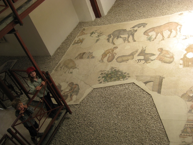 catwalk in the mosaic museum