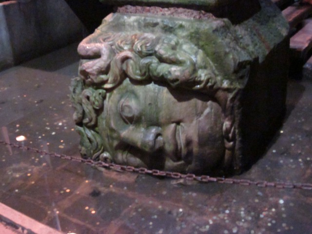 sideways medusa head