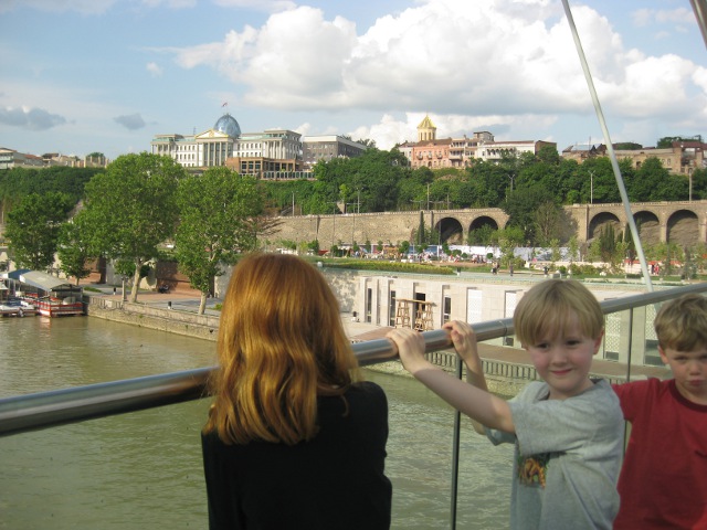 Kids on the bridge