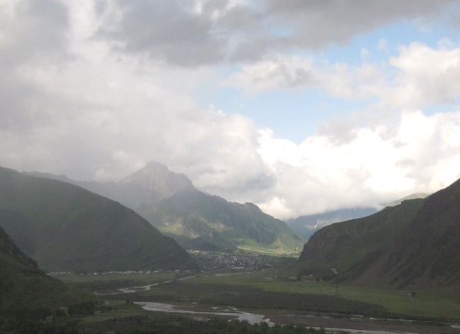 view down the valley
