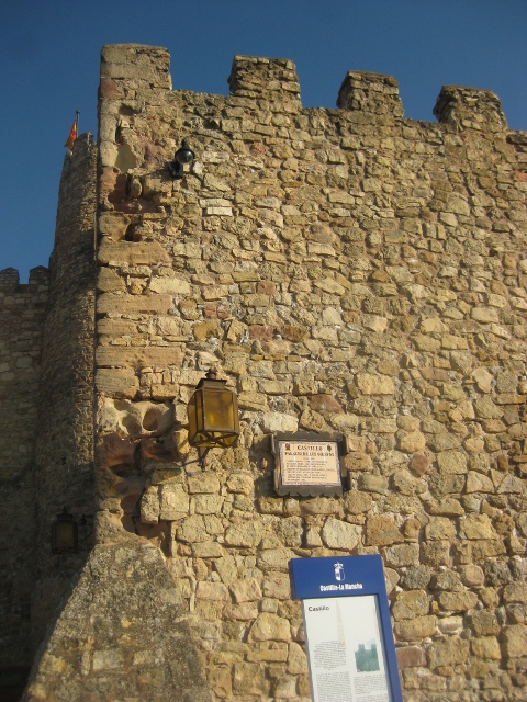 front wall with plaque