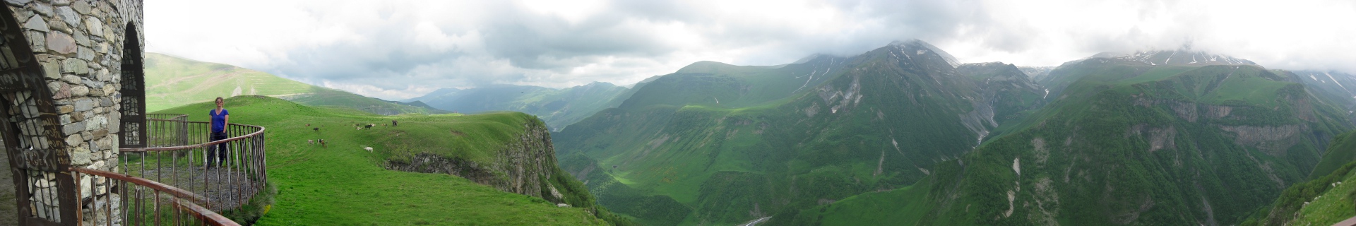 panoramic shot of the valley