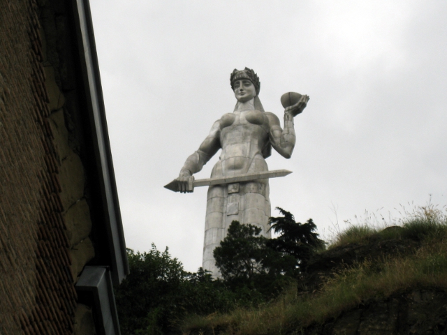 Mother Georgia statue, closer