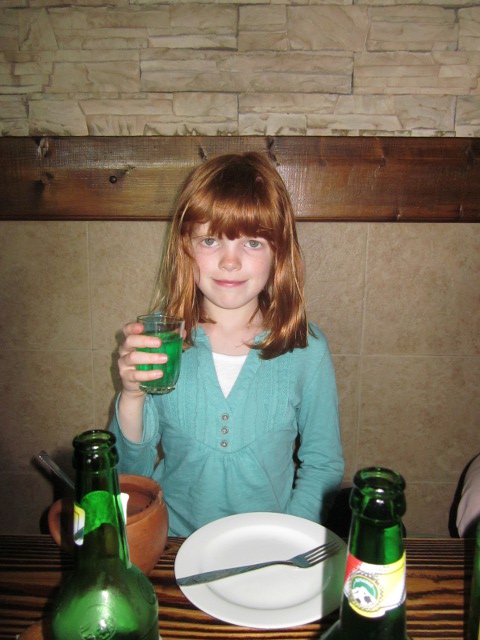 Cielo with green lemonade