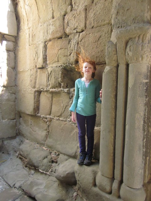 Cielo's hair blowing in wind