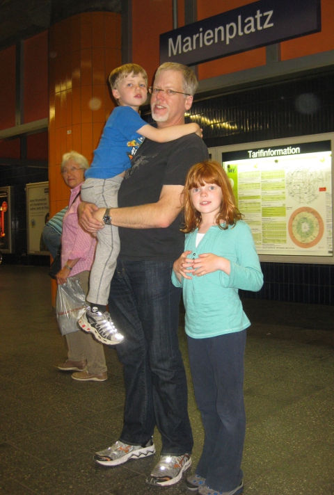 waiting for the train