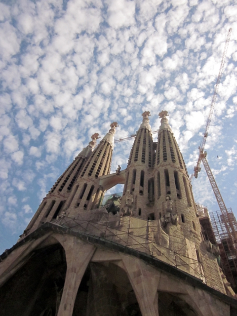 front of Sagrada Famil&iacute;a